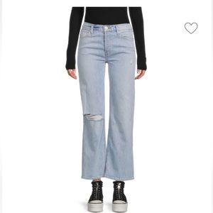 Hudson cropped wide leg jeans, style Rosalie, color Aquarius. Size 30.